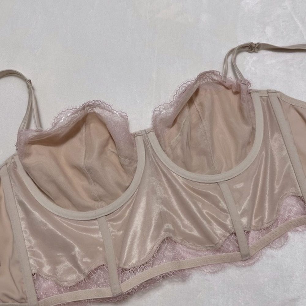 victoria’s secret dream angels unlined long line balconette bra corset - Picture 14 of 15